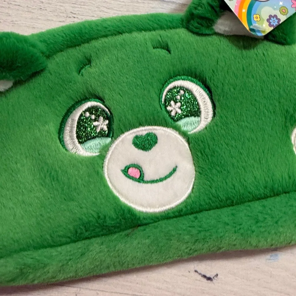 Care Bears‎ plush Pencil Case good luck bear NEW